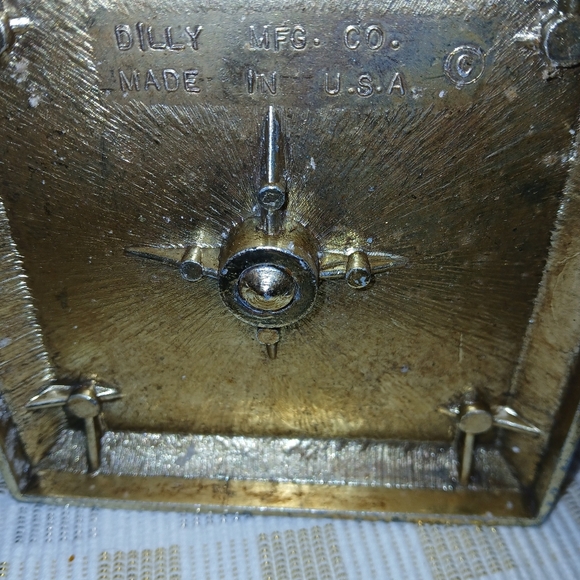 Dilly MFG Co Vintage gilded metal and marble pillar candleholders vintage - Picture 3 of 8